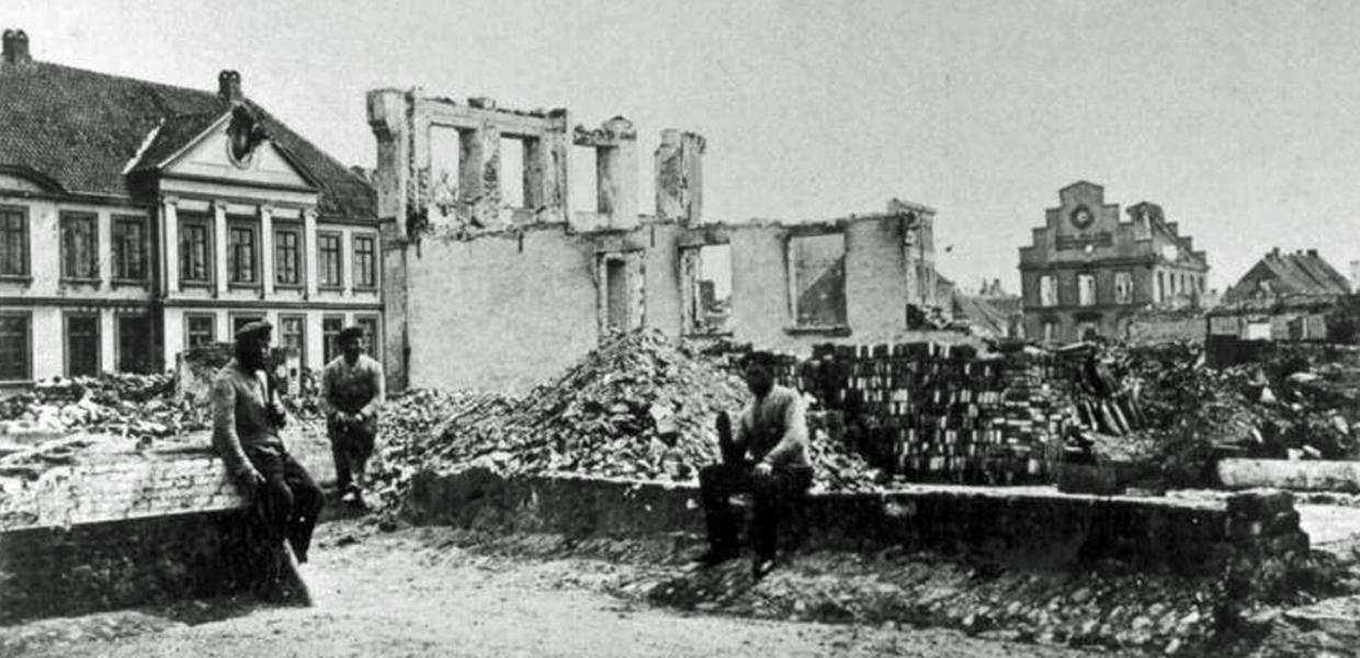 Stock photo of ruins in Sønderborg in 1864