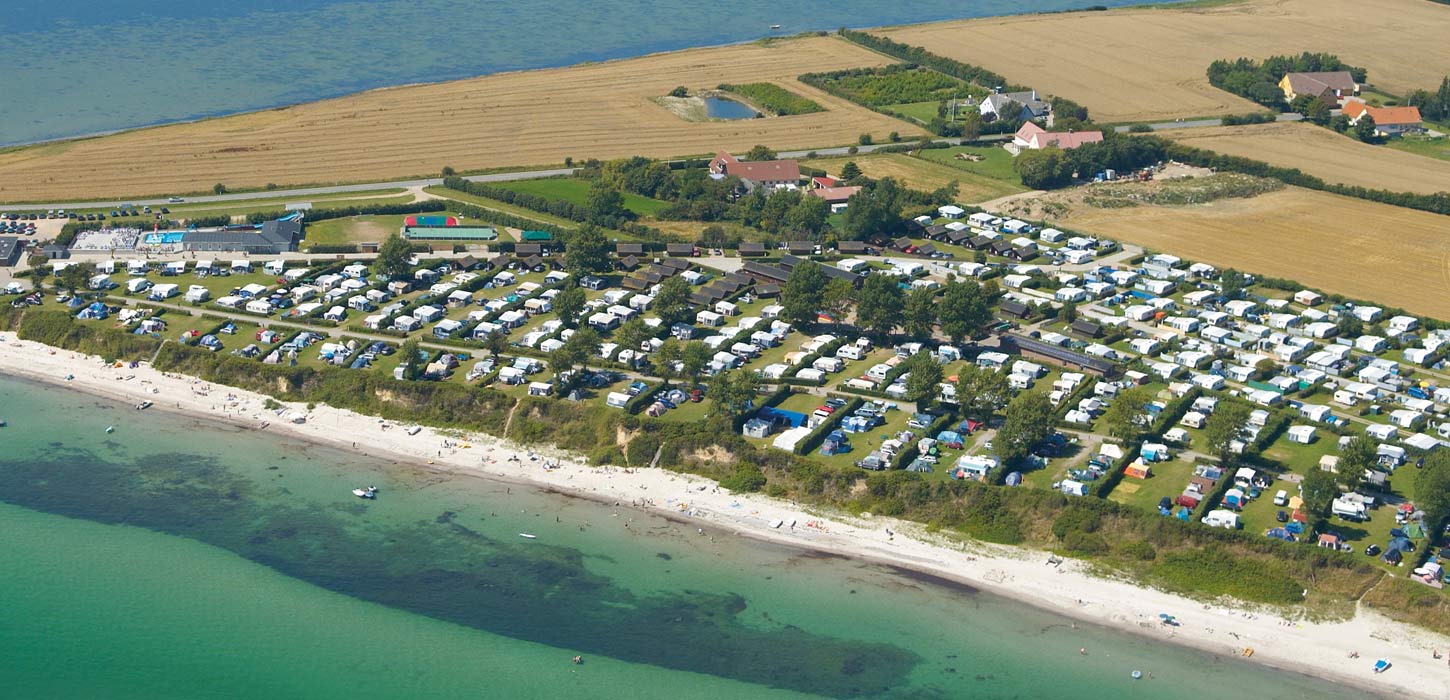 Luftfoto af Drejby Strand Camping
