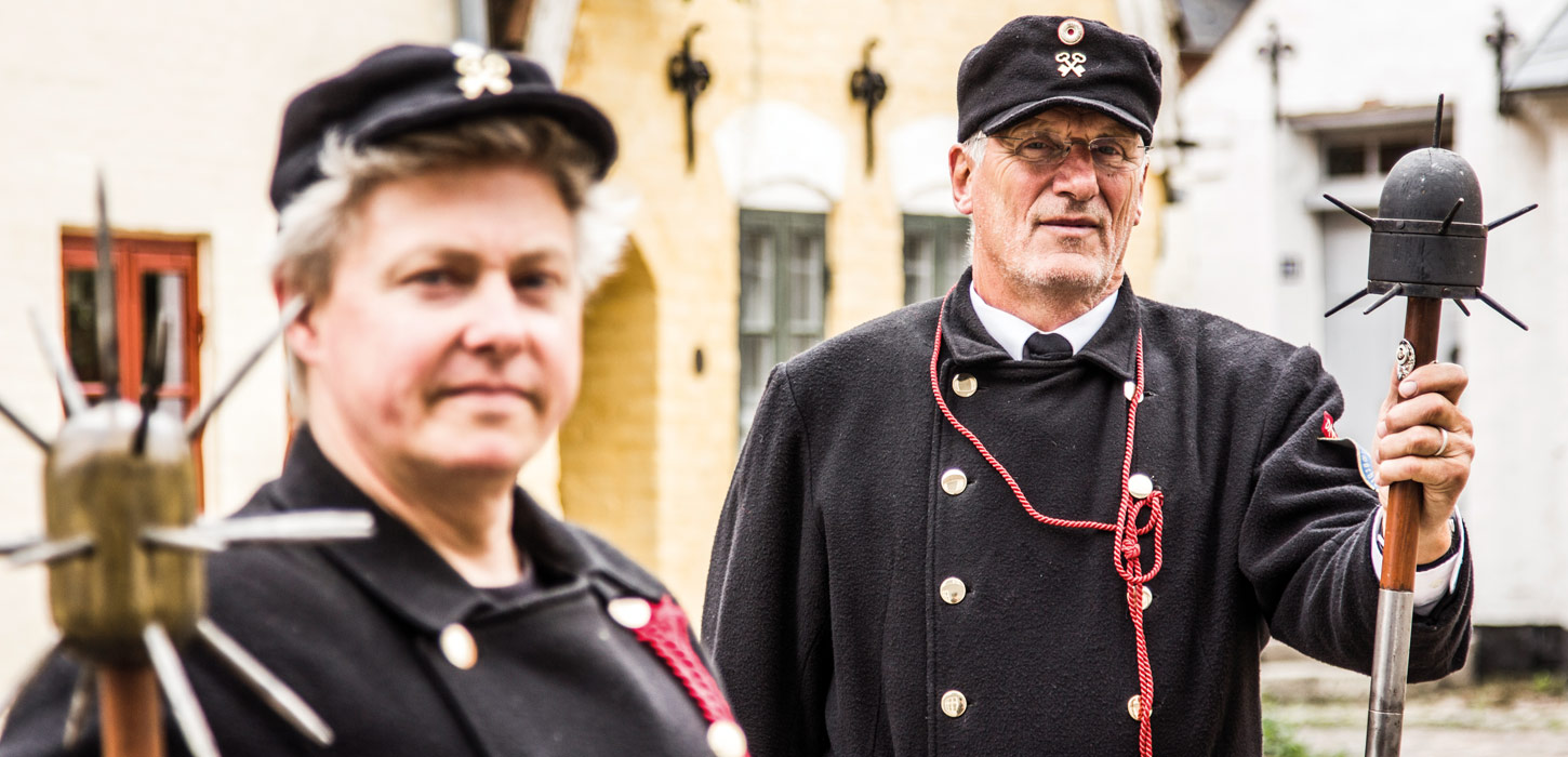 To vægtere på Vægterpladsen i Aabenraa 
