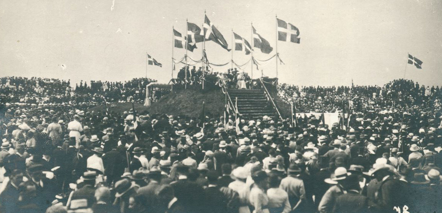 Archivfoto vom Wiedervereinigungsfest 1920 auf der Dybbøl Banke