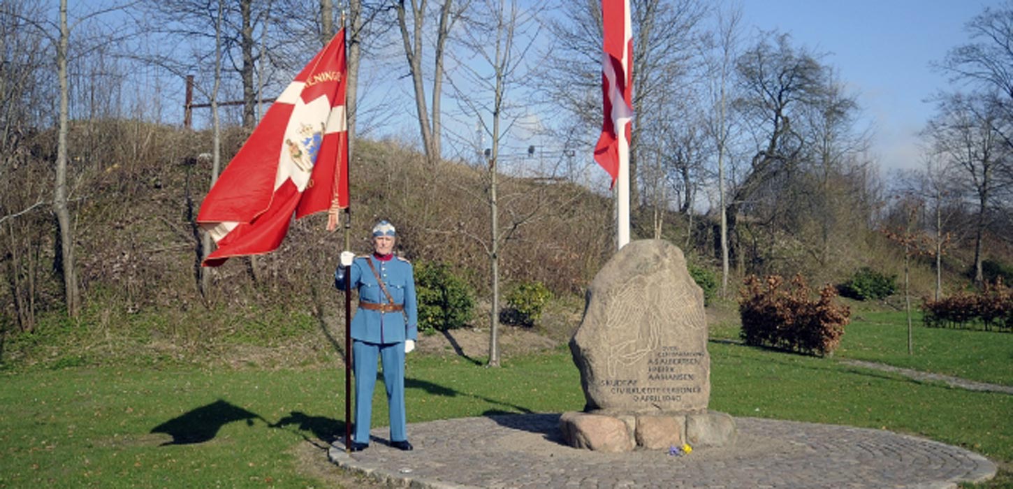 Mindesten ved Bov for grænsegendarmerne der faldt den 9. april 1940