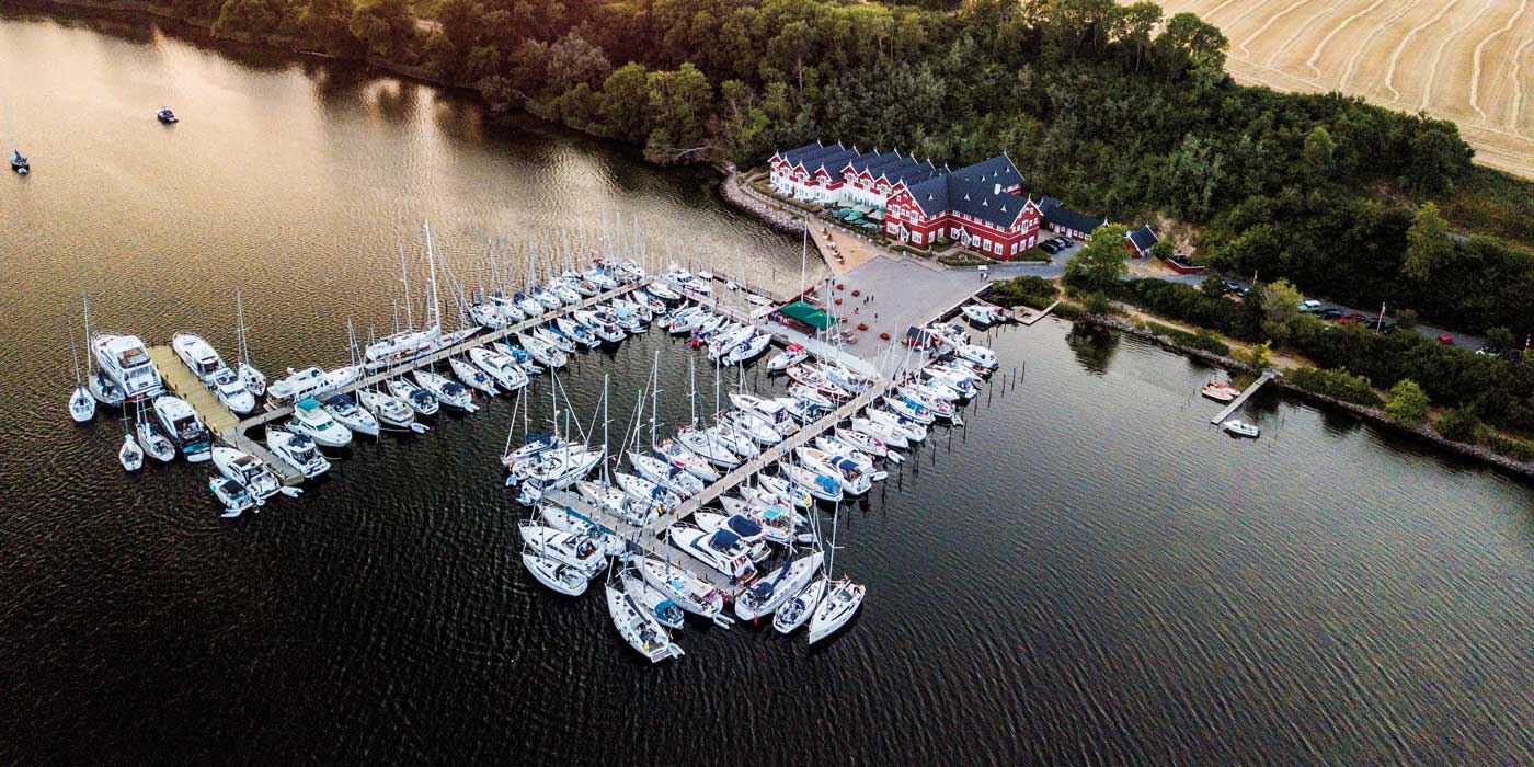 Luftfoto af Dyvig Havn