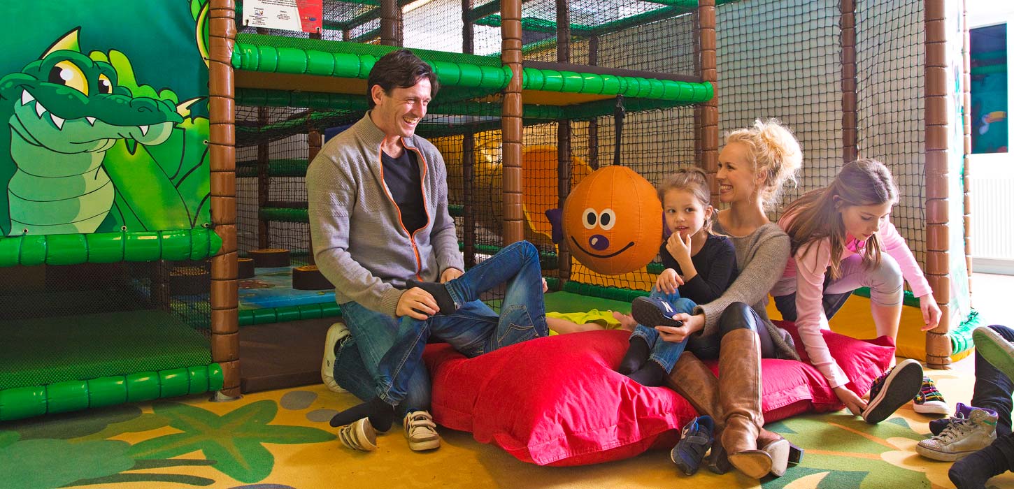 Familie i legeland på Enjoy Resorts, Rømø