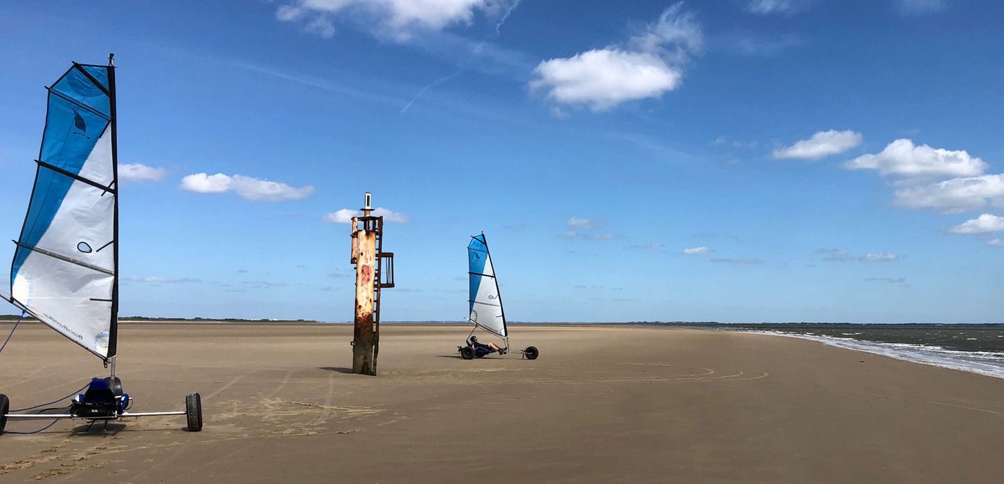 Strandsurfing på Rømø