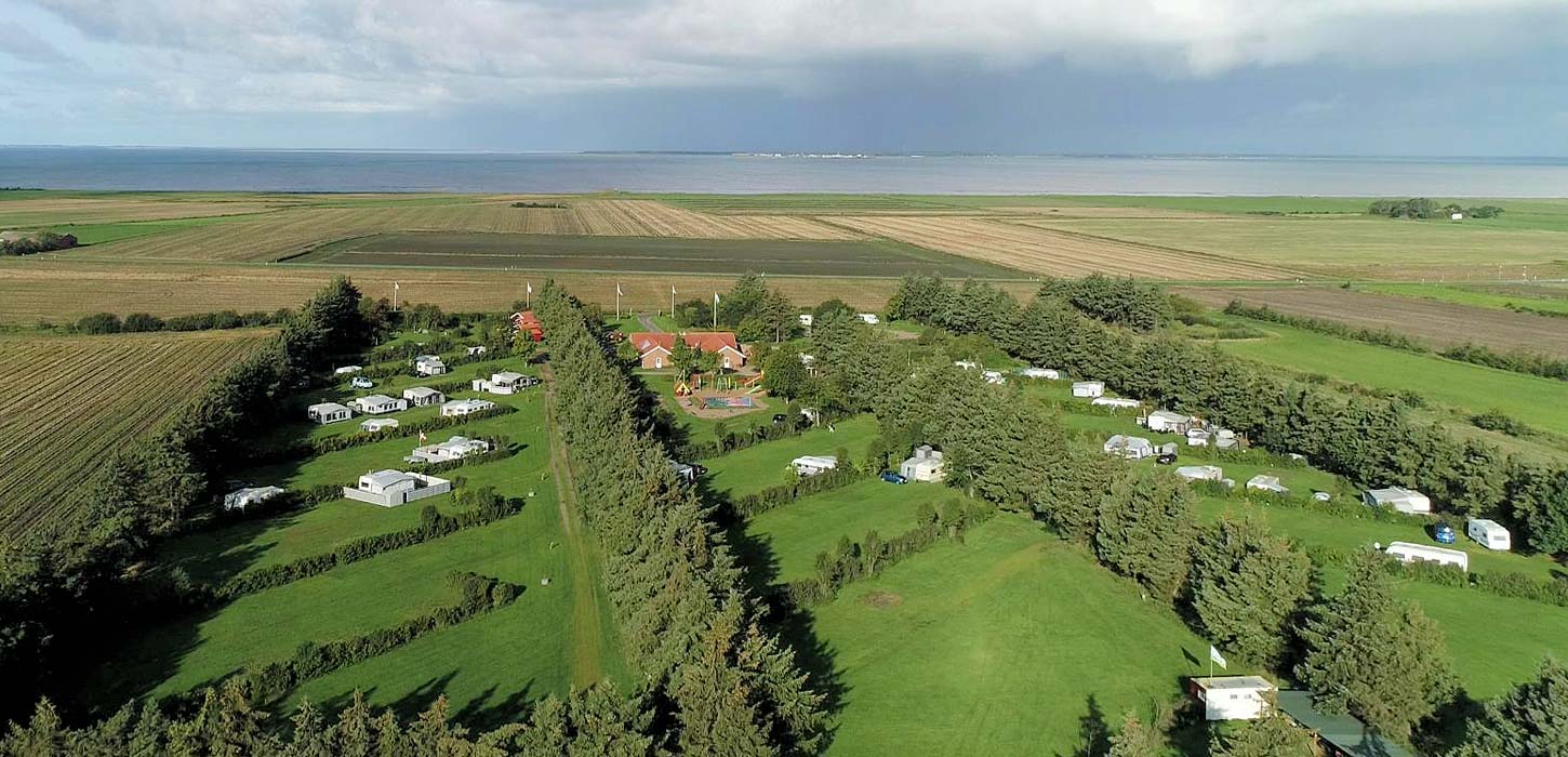 Luftfoto af Ballum Camping