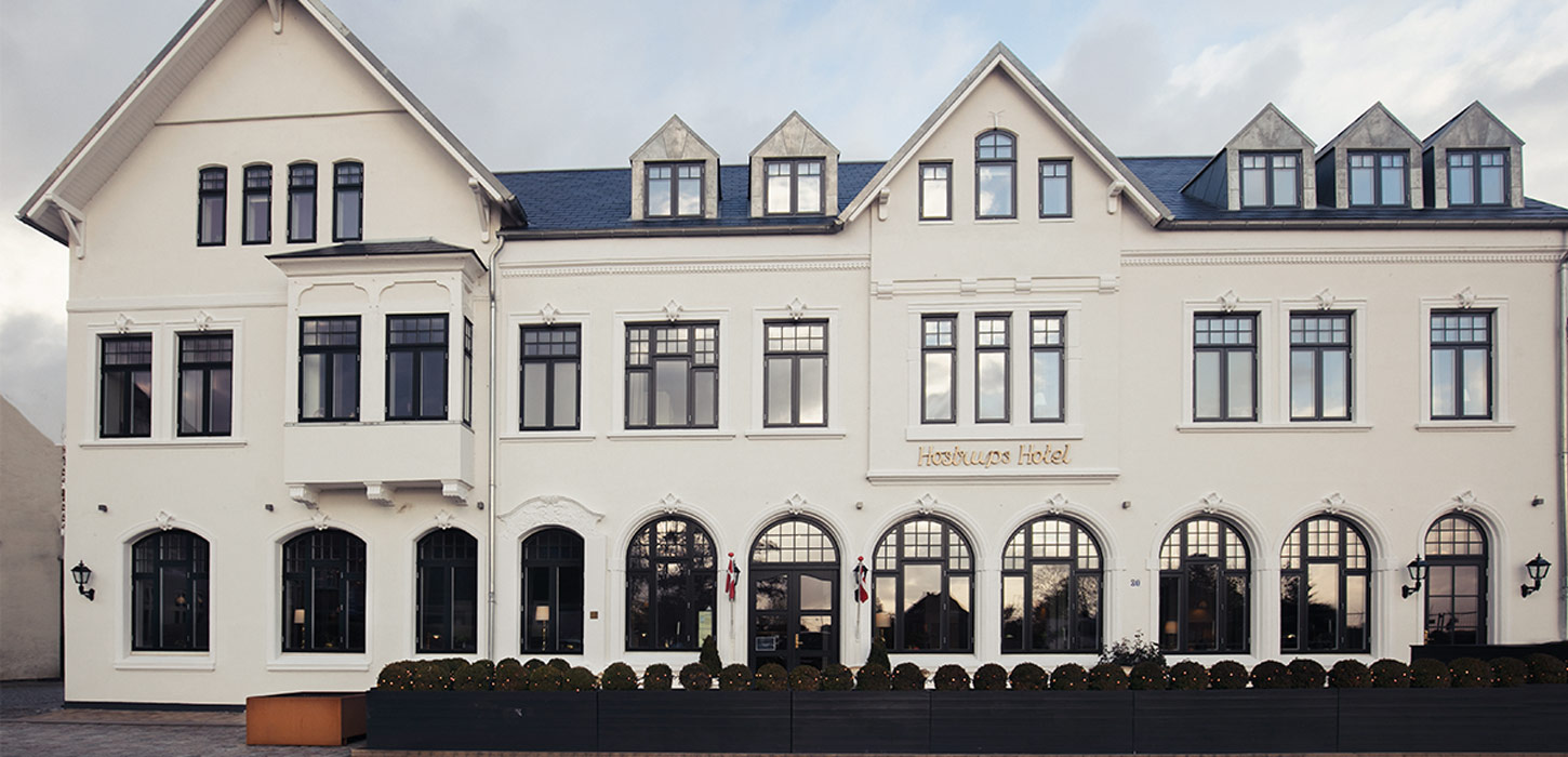 Facaden på Hostrups Hotel