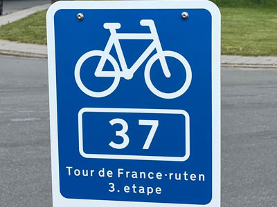 Regional cykelrute 37 skilt