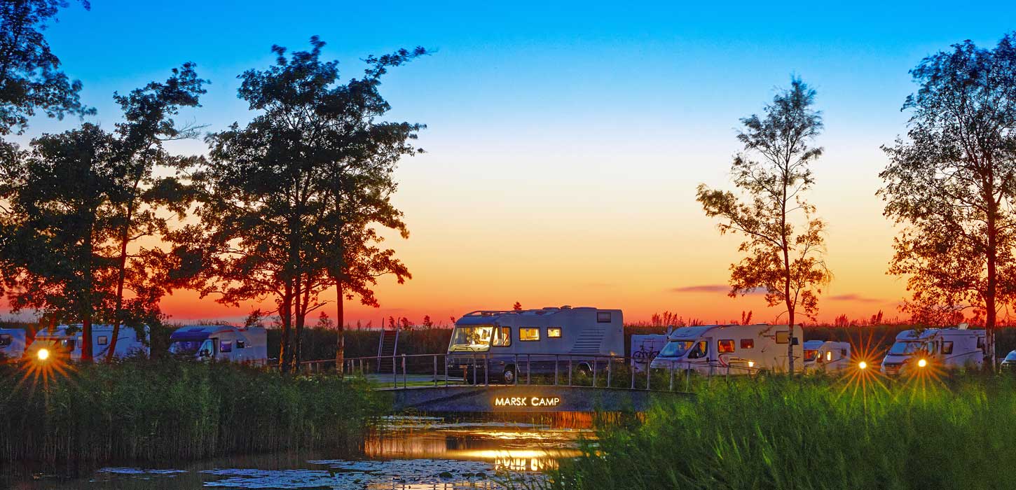 Campers bij Marsk Camp