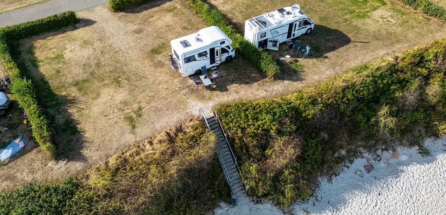 Autocamper bei Drejby Strand Camping