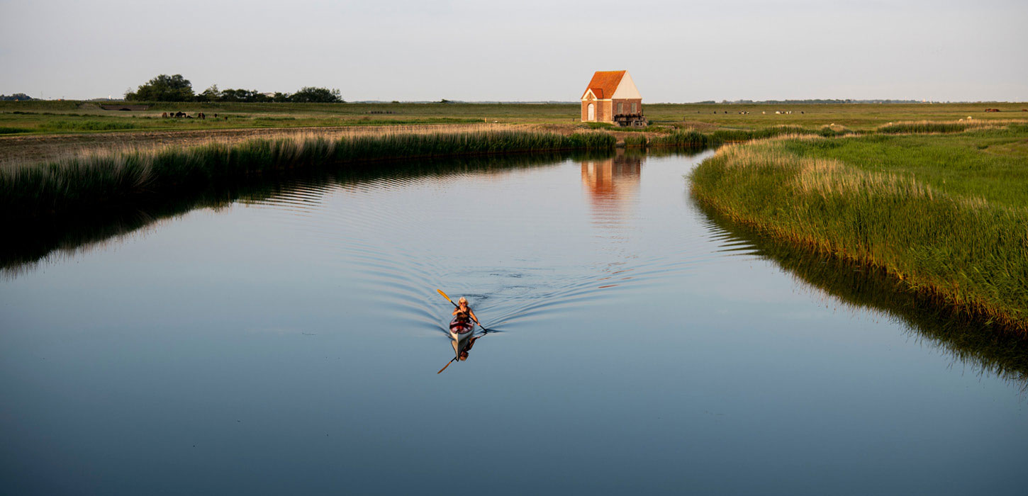 Kajakroer på Vidåen