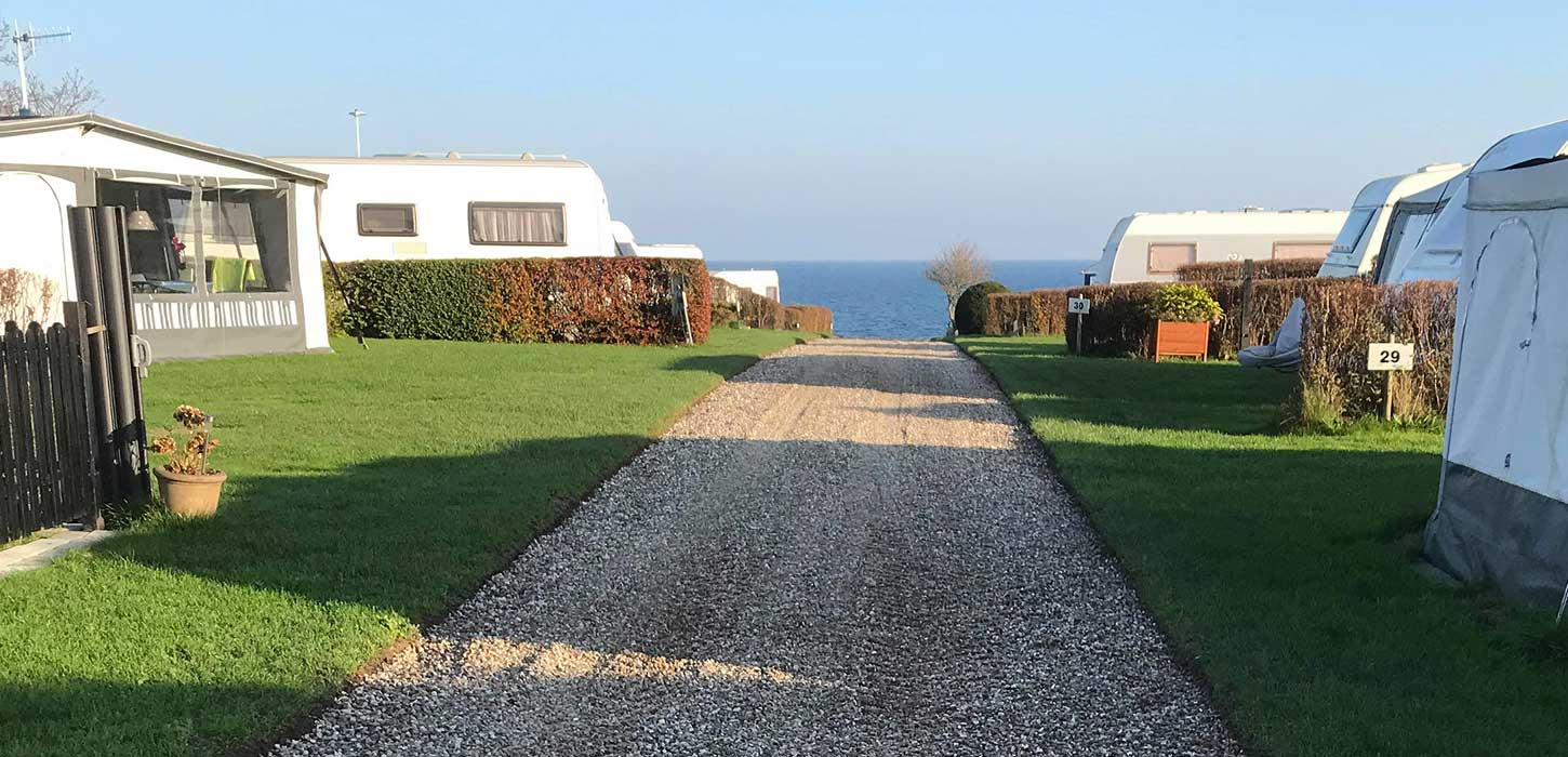 Uitzicht over het water vanaf Gaasevig Camping