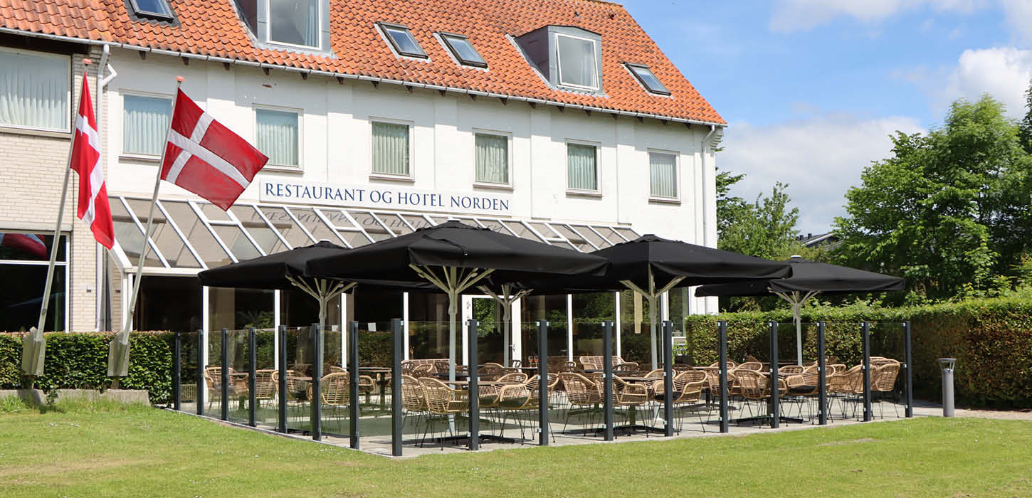 Terrassen på Hotel Norden i Haderslev