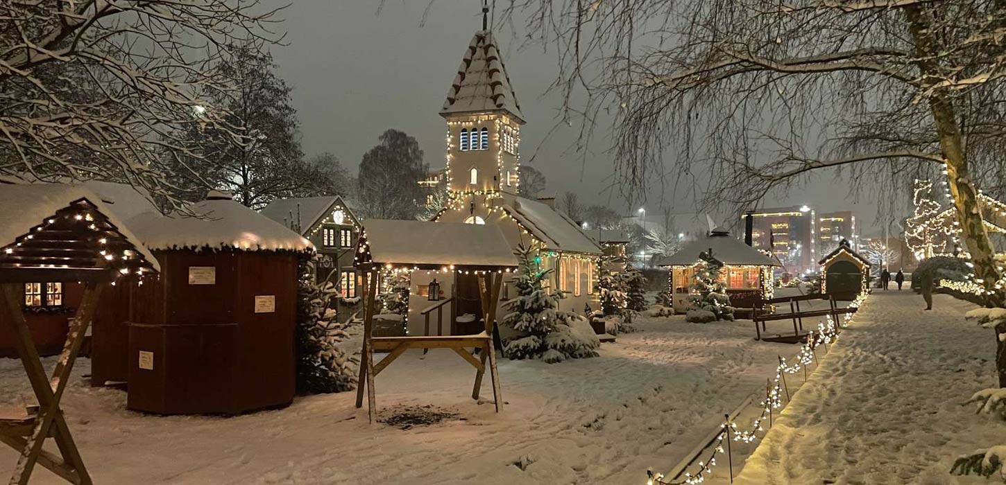 Snedække i Julehjertebyen 2021