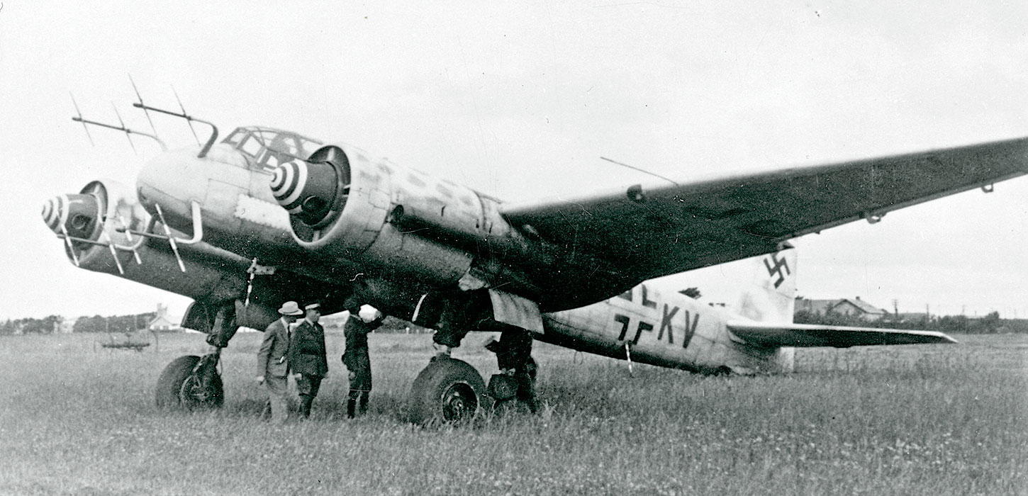 Tysk fly på Skrydstrup Flyveplads under 2. Verdenskrig