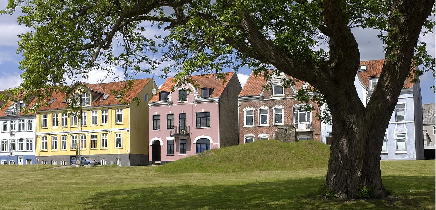 Farvede huse i Haderslev