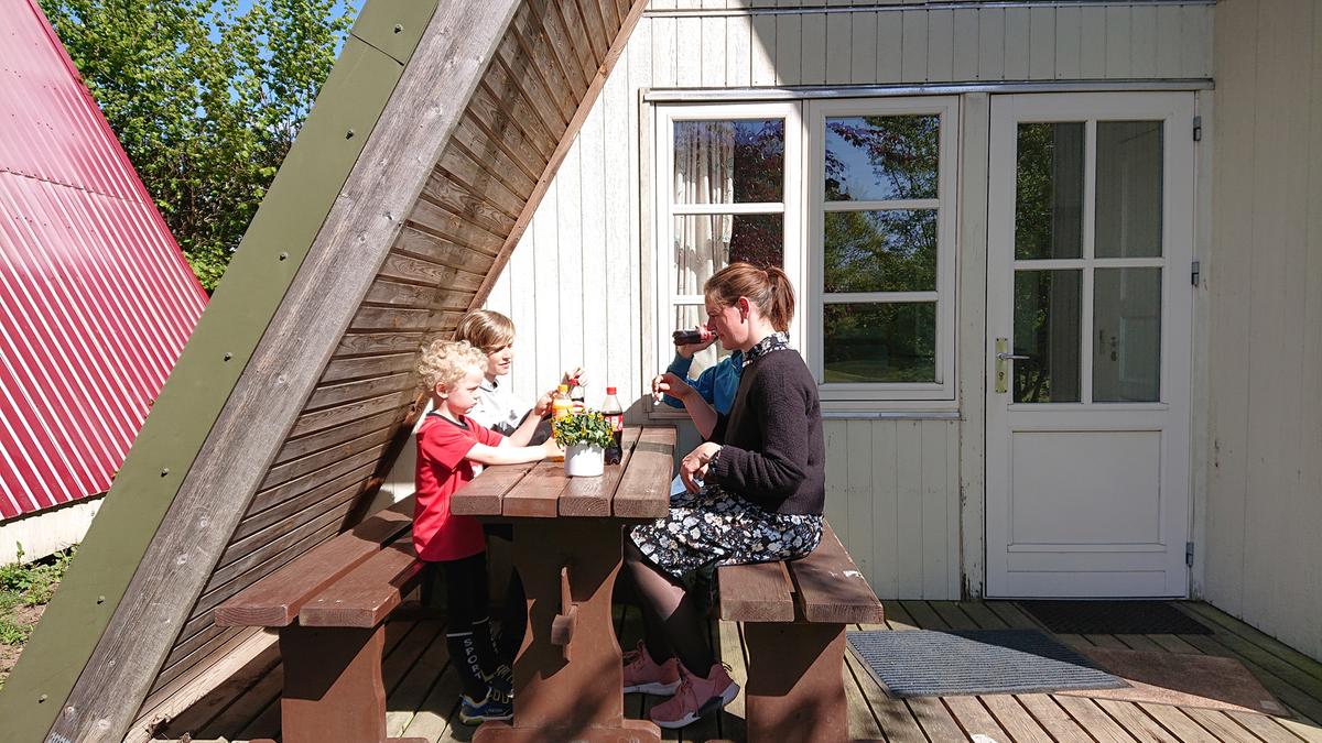 Hygge ved feriehytte ved danhostel sønderborg-vollerup
