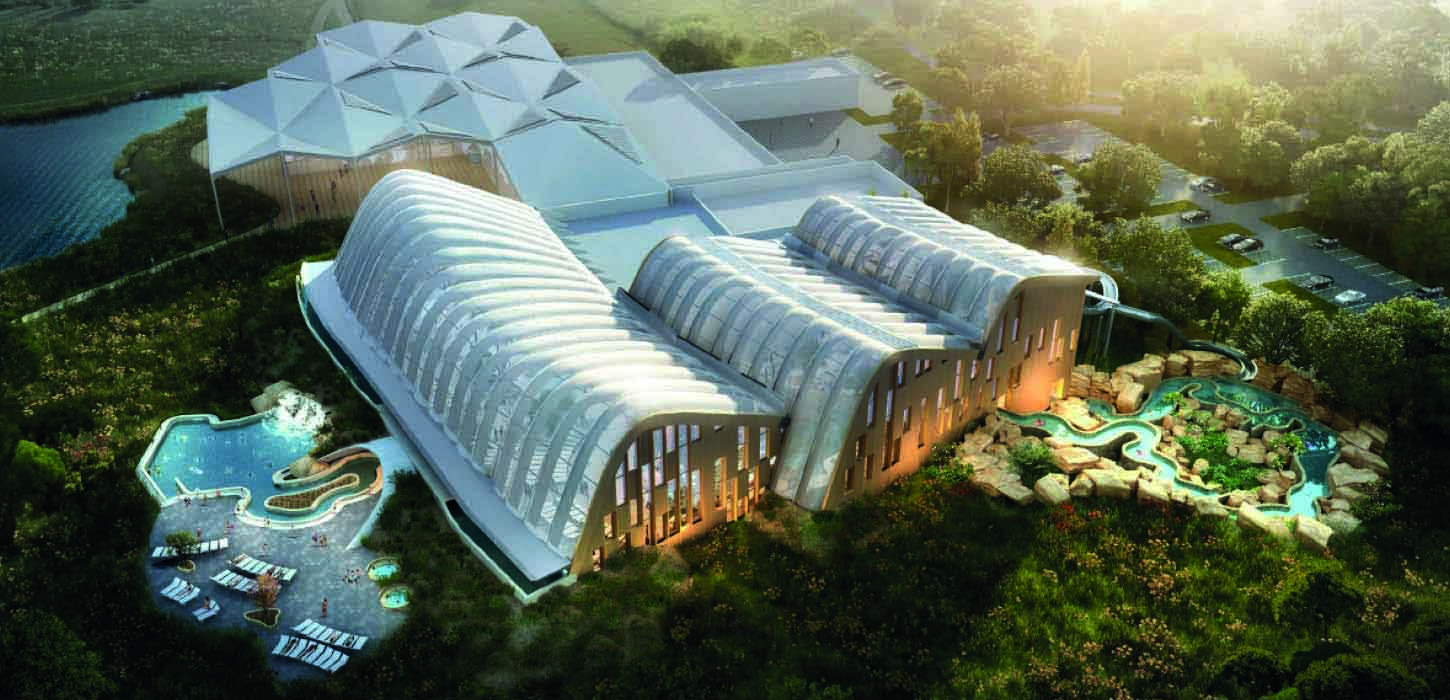 Center Parcs Nordborg Resort i fugle perspektiv