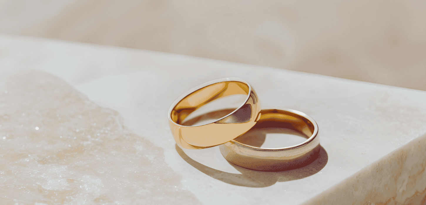 Vielsesringe i guld
