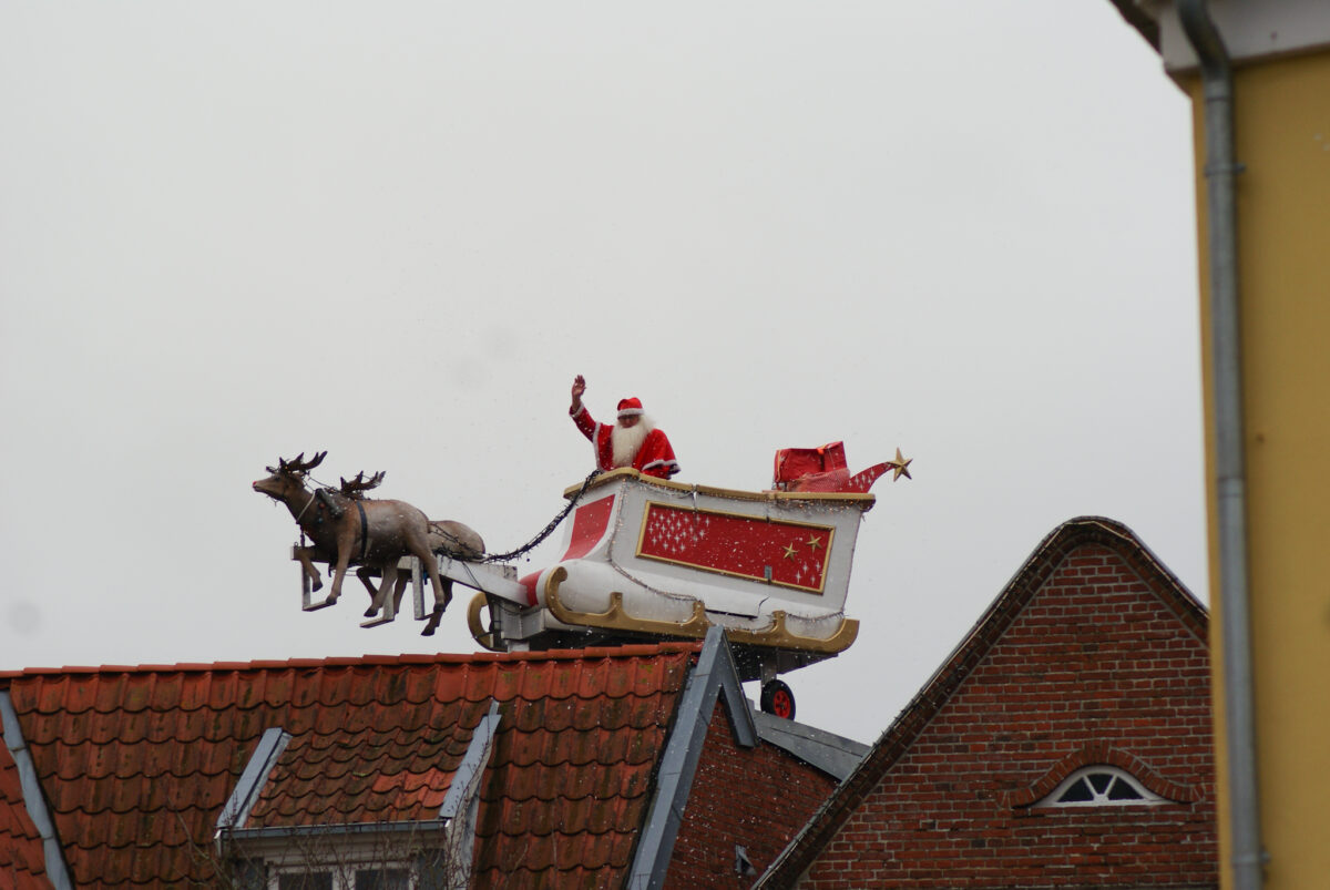 Den flyvende julemand i tønder