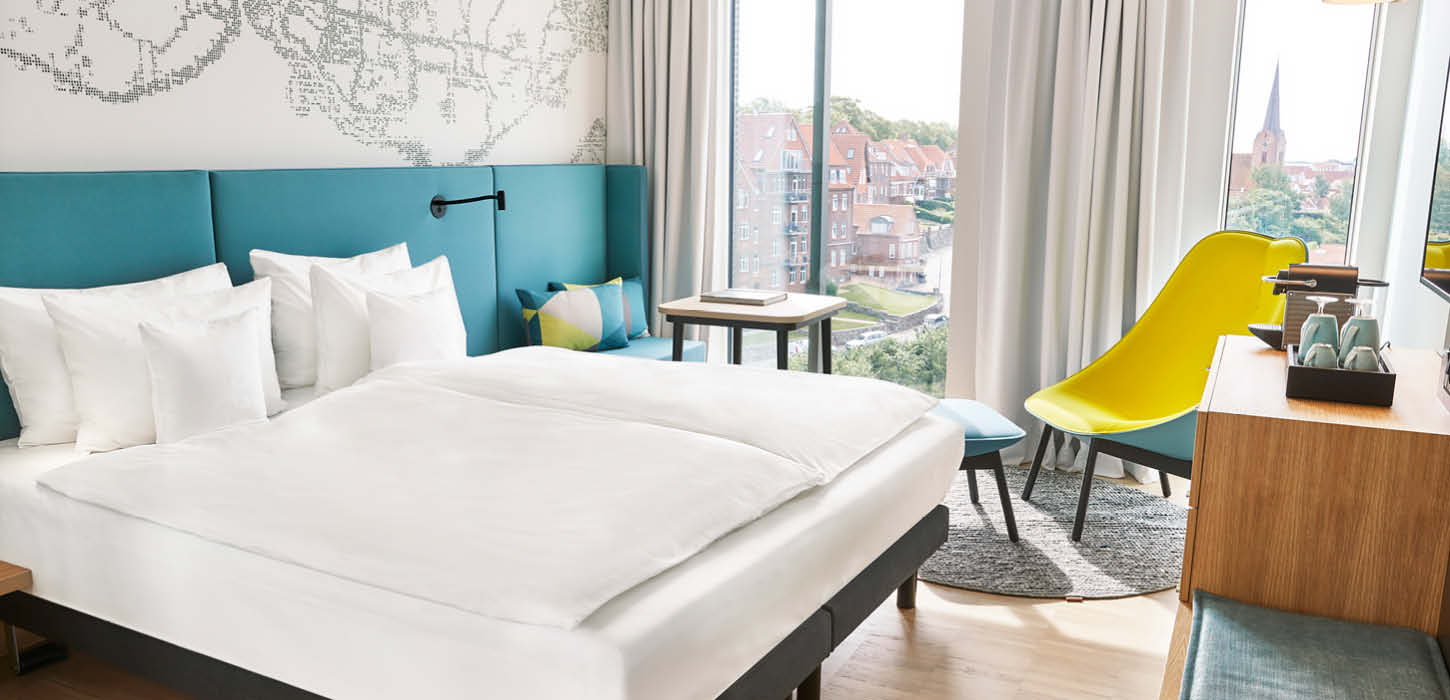 Hotelværelse på Alsik med udsigt over Sønderborg