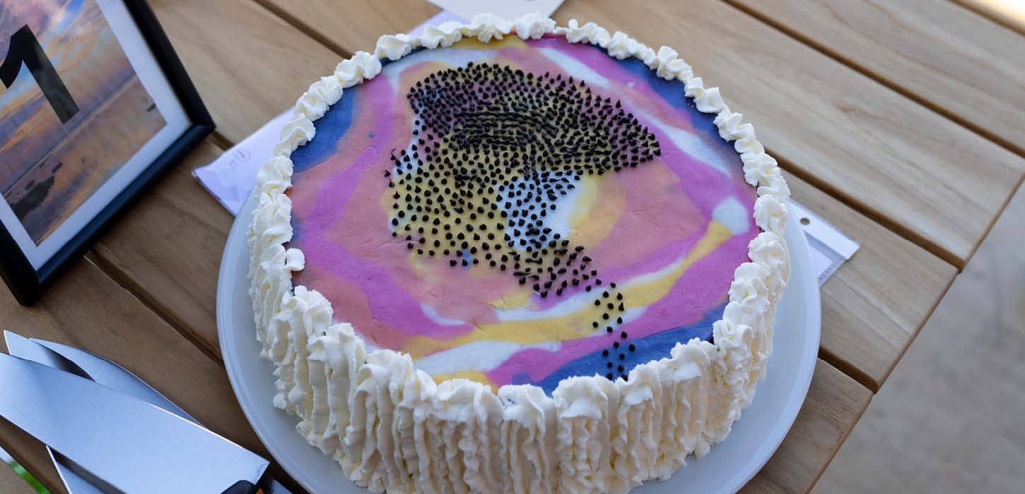 Vinderkage ved Sønderjysk Kagefestival med med temaet Sort Sol 