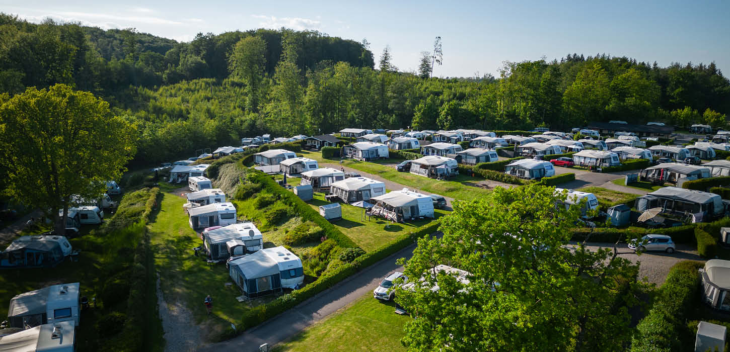 Sønderballe Strand Camping set ovenfra
