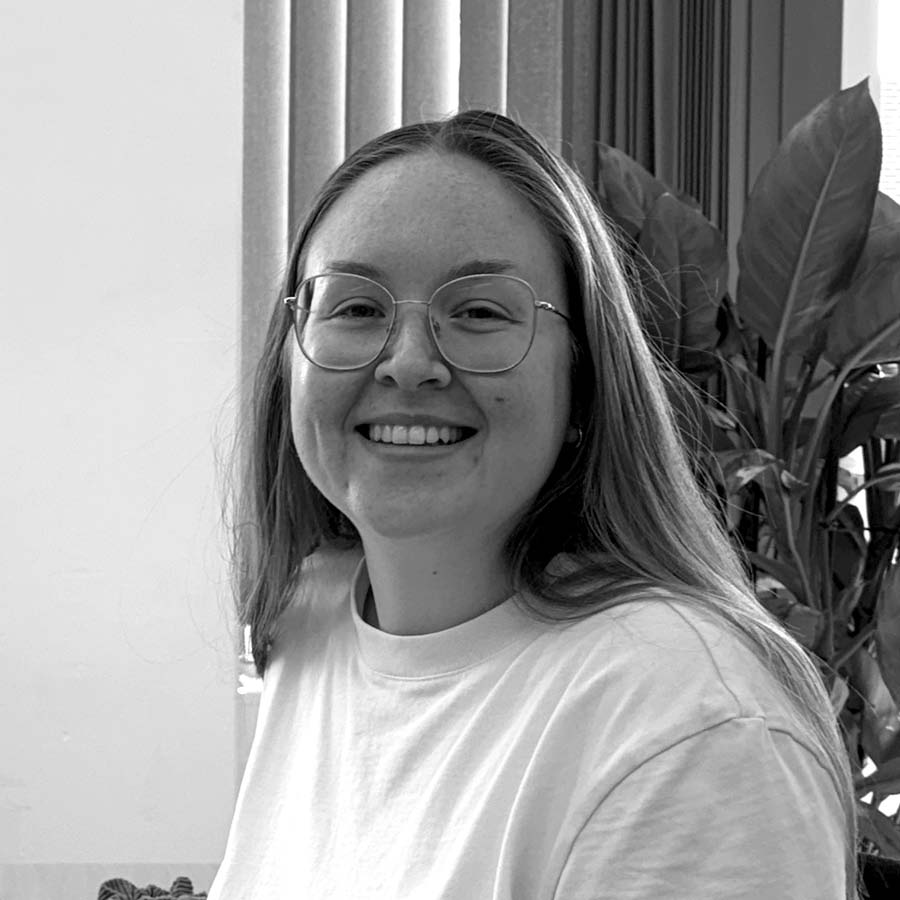 Hannah Wilbert på kontoret