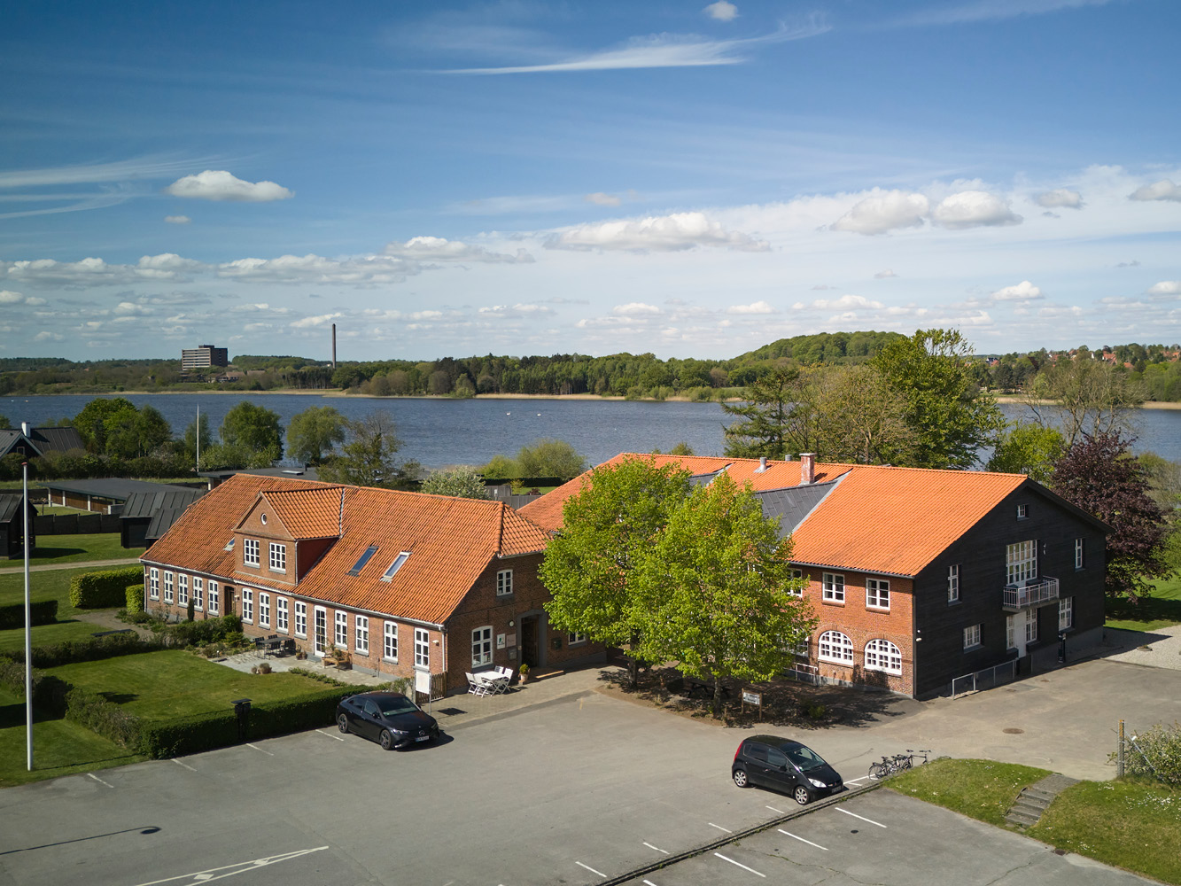 Luftfoto af Danhostel Haderslev