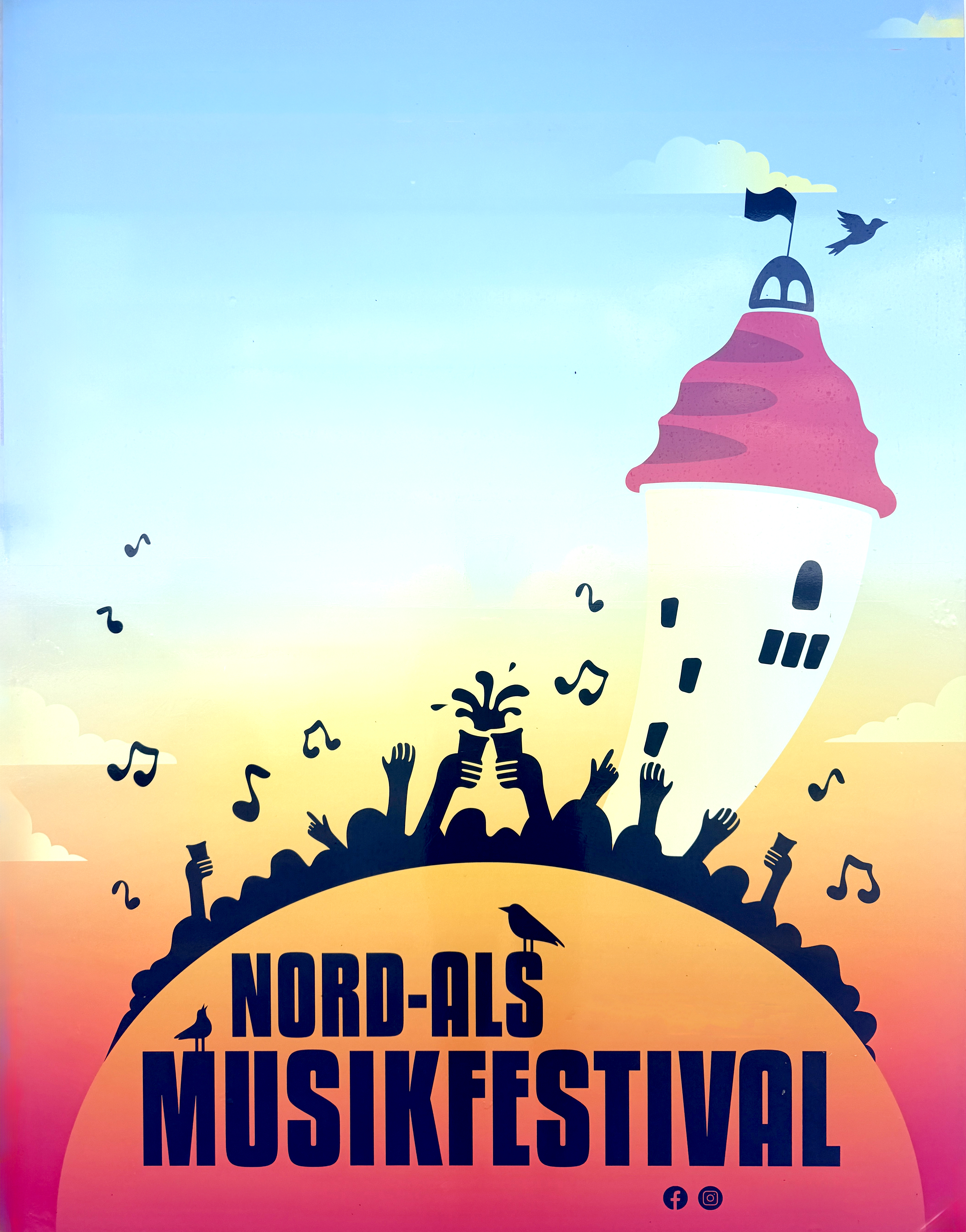 Illustrationsbaggrund fra Nordals Musikfestival