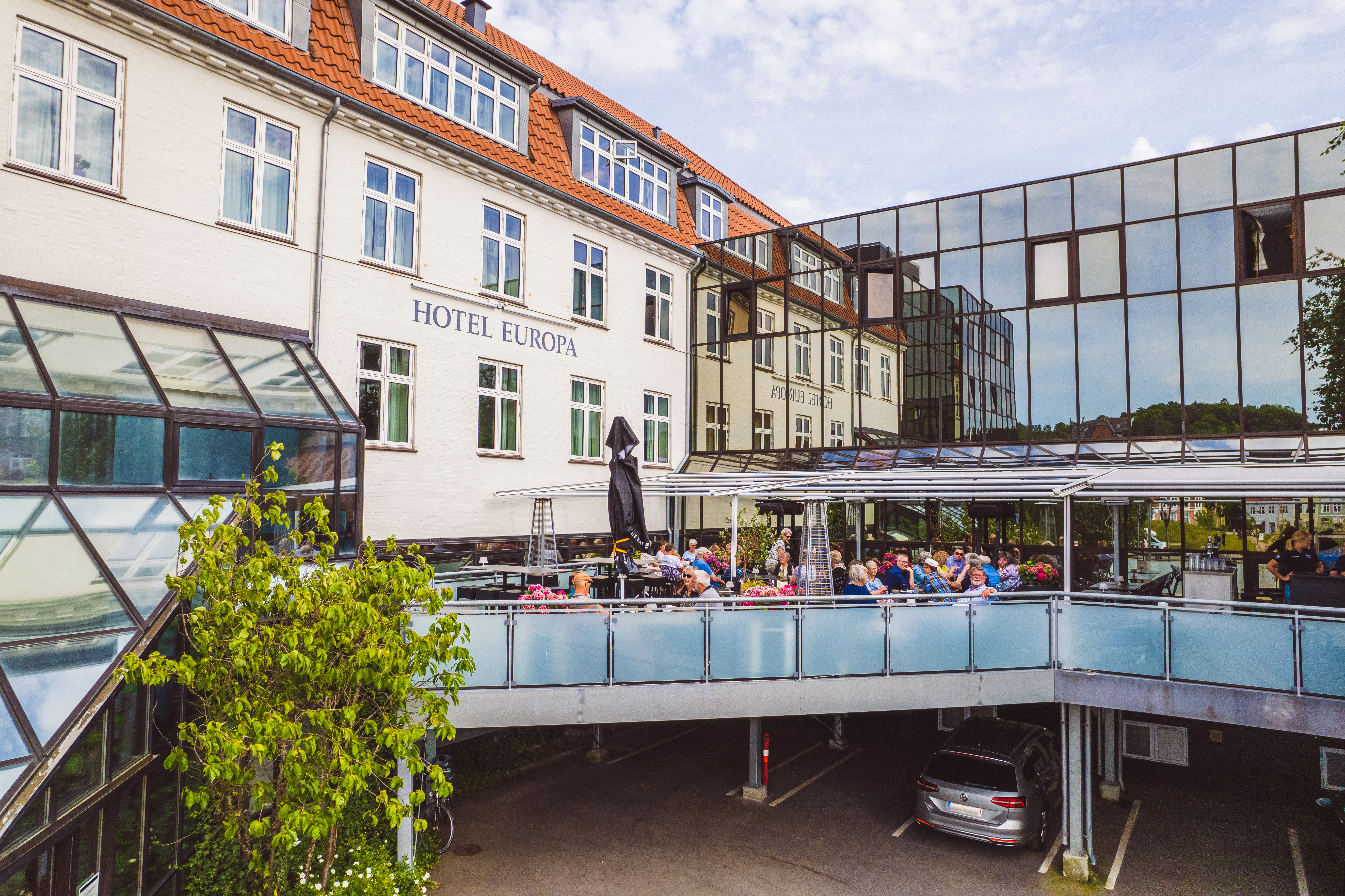 Terrassemiljø ved Hotel Europa