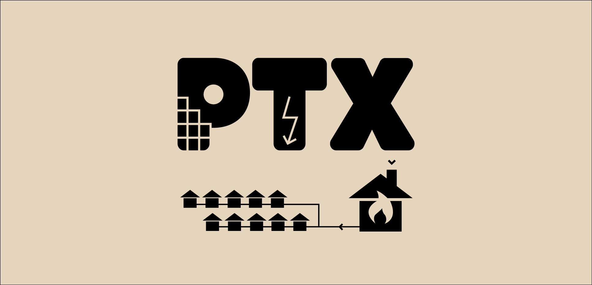 PTX Fjenvarme og huse - illustration