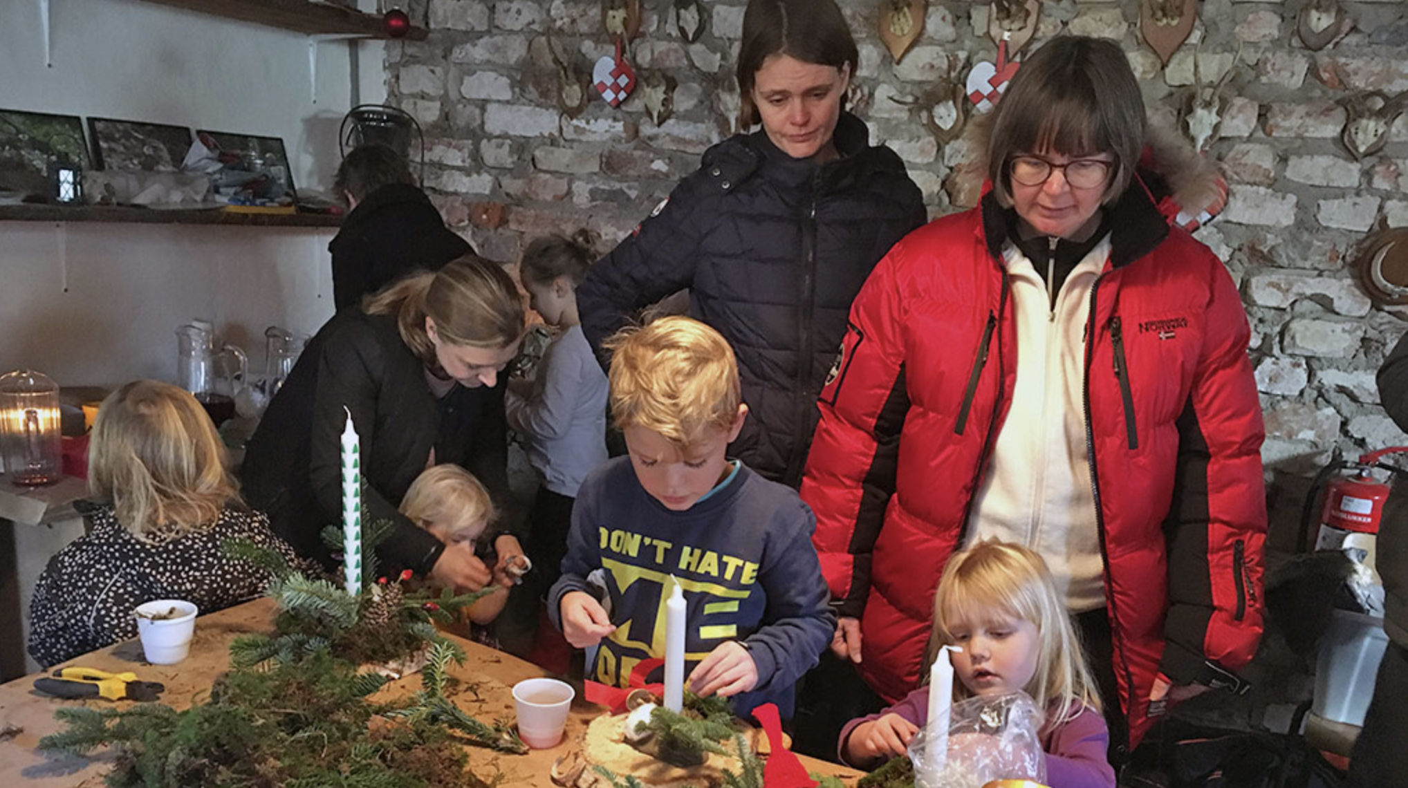 Boder efter juleturen i Nørreskoven på Als
