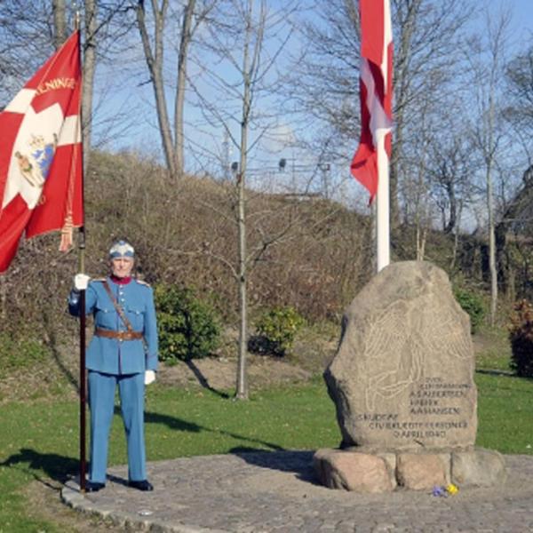 Mindesten ved Bov for grænsegendarmerne der faldt den 9. april 1940