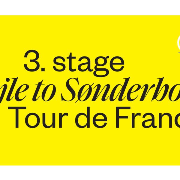 Tour de France foldekort forside UK