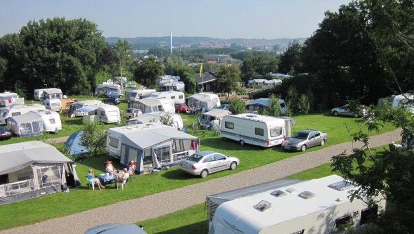 Campingvogne på Aabenraa City Camping