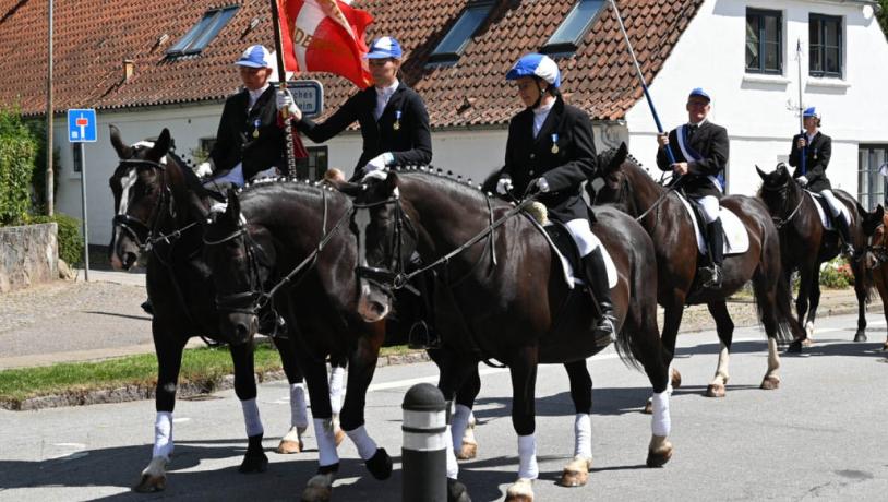 Parade in connection with ring-rider festival in Aabenraa