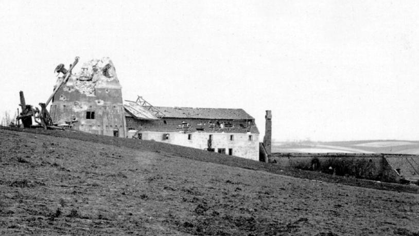 1864: Dybbøl Mill shot to ruins on 10 April 1864