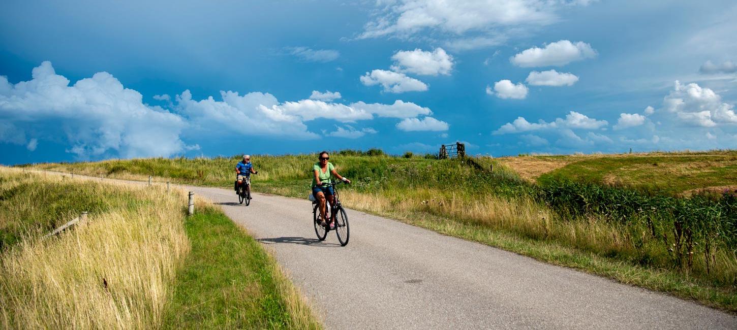 Cyclists on the West Coast Route