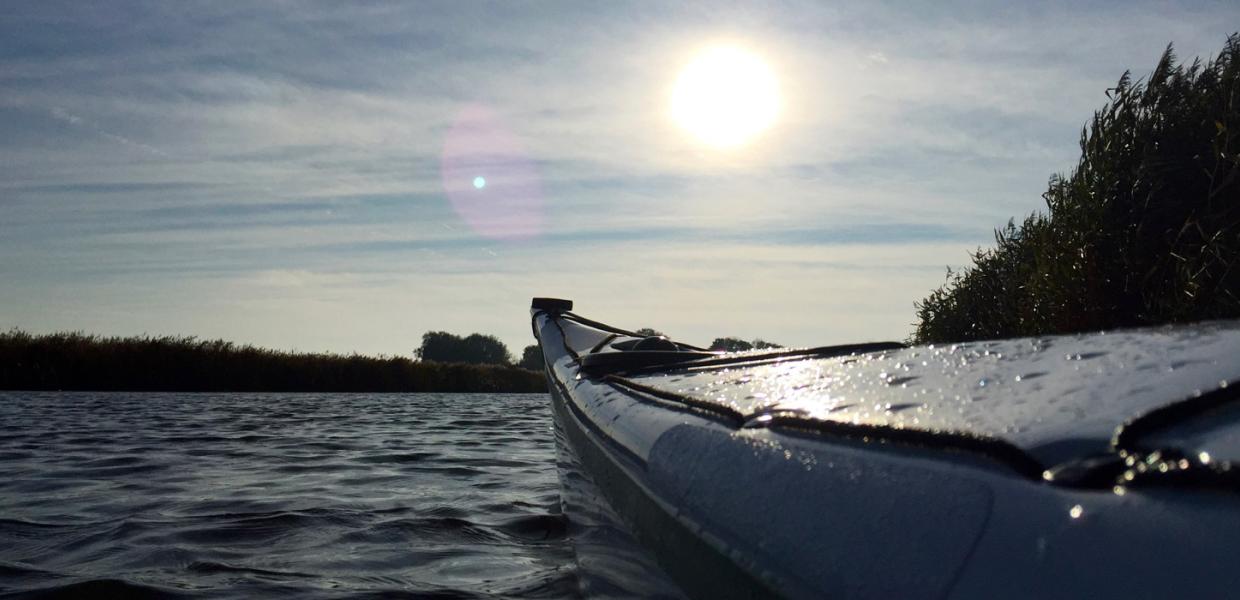 Kayaking on Vidåen