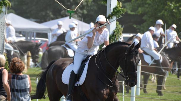 Rider at tilting-at-the-ring competition in Sønderborg
