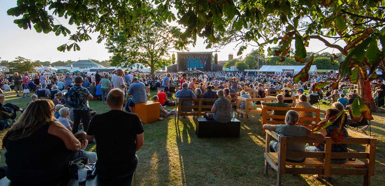 Relaxing, having fun and enjoying the music at Tønder Festival