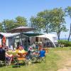 Caravans at Gammelbro Camping