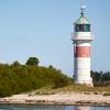 Lighthouse near the beach on Årø