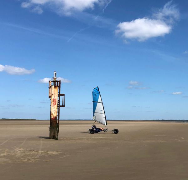 Strandsurfing på Rømø