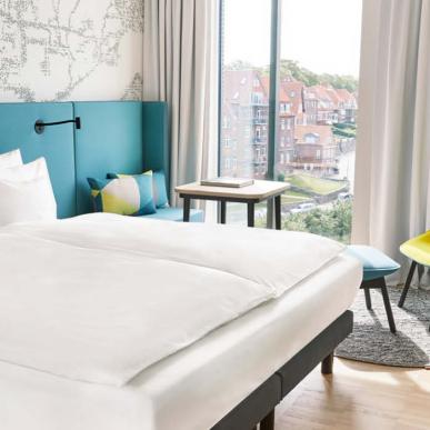 Hotelværelse på Alsik med udsigt over Sønderborg 