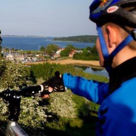 The mountainbike trail on Kalvø