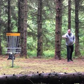 Disc Golf in the forest