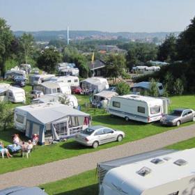 Caravans at Aabenraa City Camping