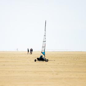 Blokarts on the broad beach on Rømø